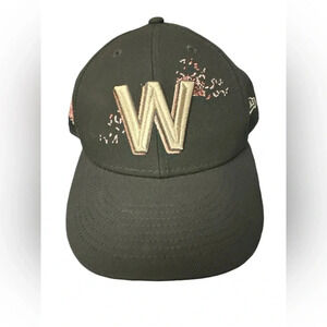 New Era 59FIFTY Washington Nationals Cherry Blossom Hat Cap Size 7 3/4 Gray